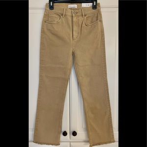 Loft High Waist Straight Crop Jeans